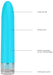 Mini Vibro Eleni 14cm Turquoise