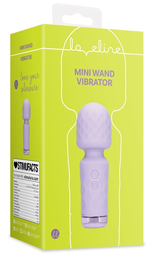 Mini Wand Vibrator Loveline 12 cm Violet