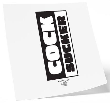 Tatouage éphémère COCK SUCKER 10 x 15cm