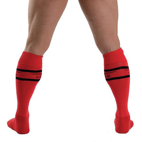 Chaussettes hautes URBAN FOOTBALL SOCKS Rouge-Noir