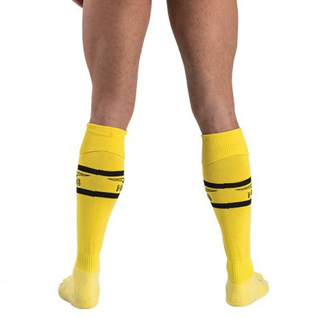 Chaussettes hautes URBAN FOOTBALL SOCKS Jaune-Noir