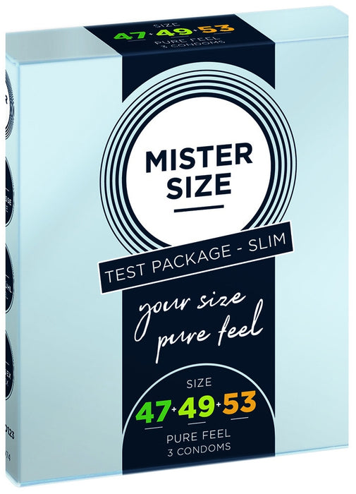 Préservatifs Mister Size Échantillon 3 tailles 47, 49 et 53mm x3
