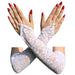Mitaines Longues NESSA Blanches