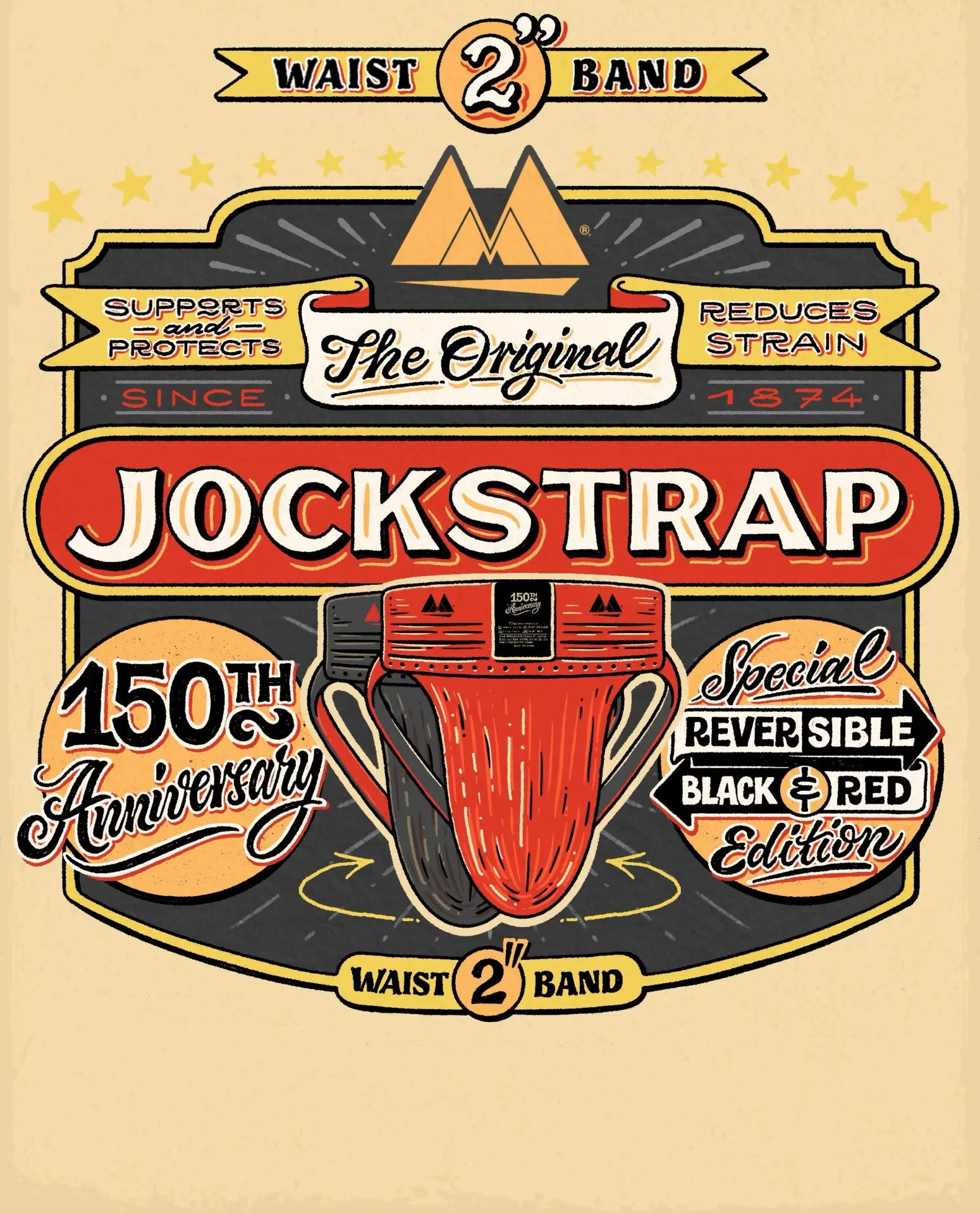 Jockstrap Rev2 Noir Rouge