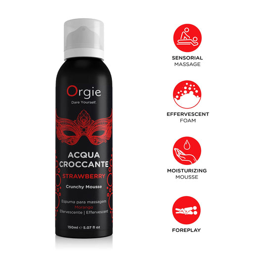 Mousse de massage Fraise Acqua Croccante150 mL