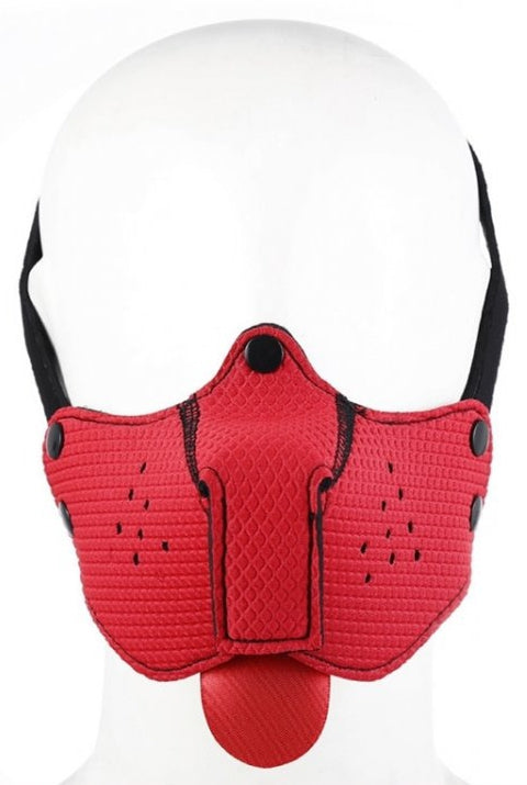 Museau Langue Néoprène Puppy Rouge