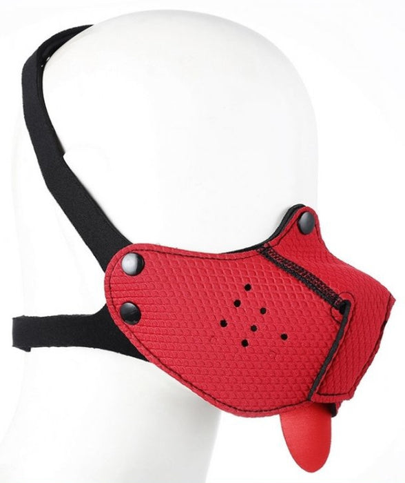 Museau Langue Néoprène Puppy Rouge