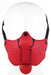 Museau Langue Néoprène Puppy Rouge