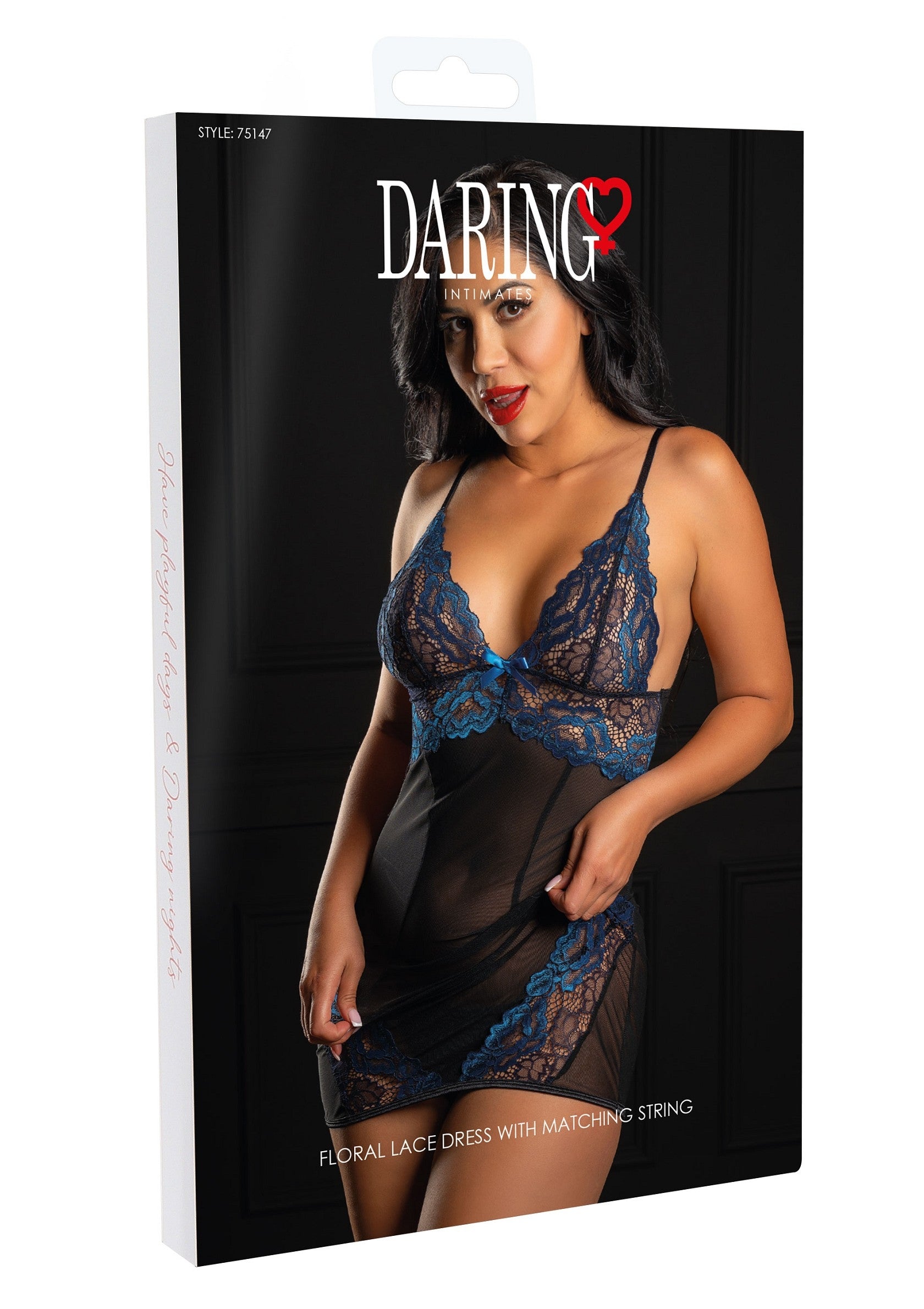 Nuisette Floral Bleu Royal