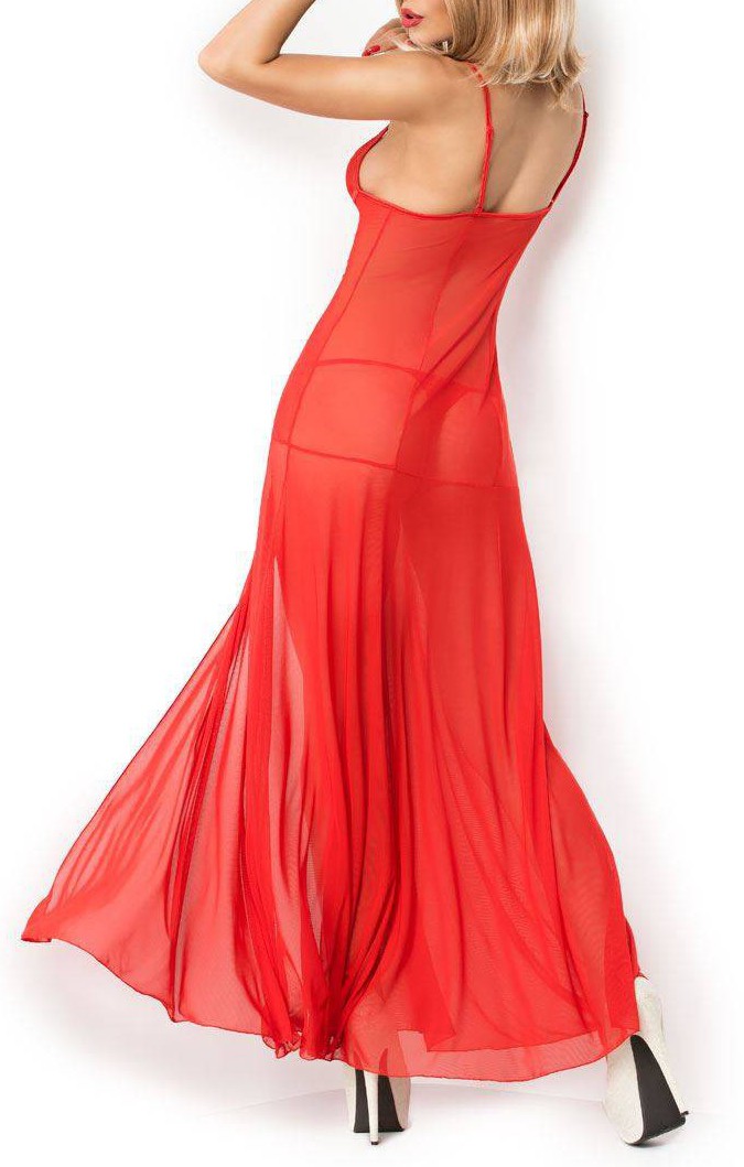 Nuisette longue Erica - Rouge
