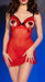 Nuisette Ouverte ELINA Rouge