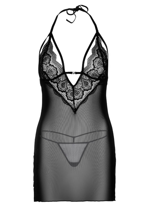 Nuisette String Strappy Lace Noir