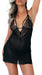 Nuisette String Strappy Lace Noir