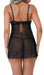 Nuisette String Underwire Sheer Noir