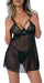 Nuisette String Underwire Sheer Noir