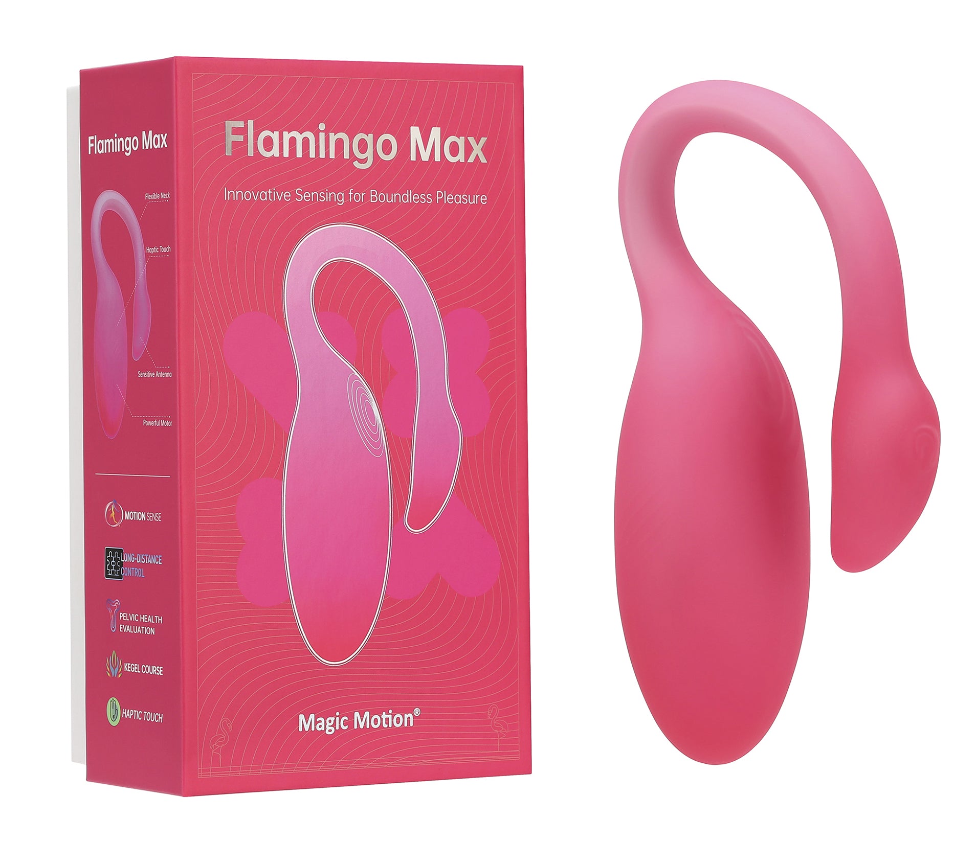 Oeuf Vibrant Connecté Flamingo Max 7.5 x 3.2cm Rose