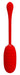 Oeuf Vibrant Kirk 8 x 3.5cm Rouge