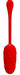 Oeuf Vibrant Marina 8 x 3.3cm Rouge