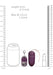 Oeuf vibrant sans fil Splash 8 x 3.4 cm Violet