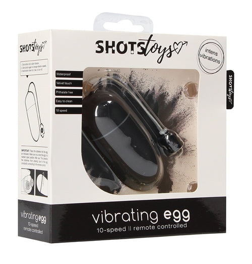 Oeuf vibrant sans fil Vibrating Egg 8 x 3.5cm Noir