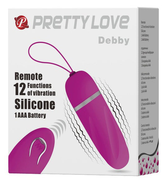 Oeuf Vibrant sans fil violet Debby - 8.5 x 2.8 cm