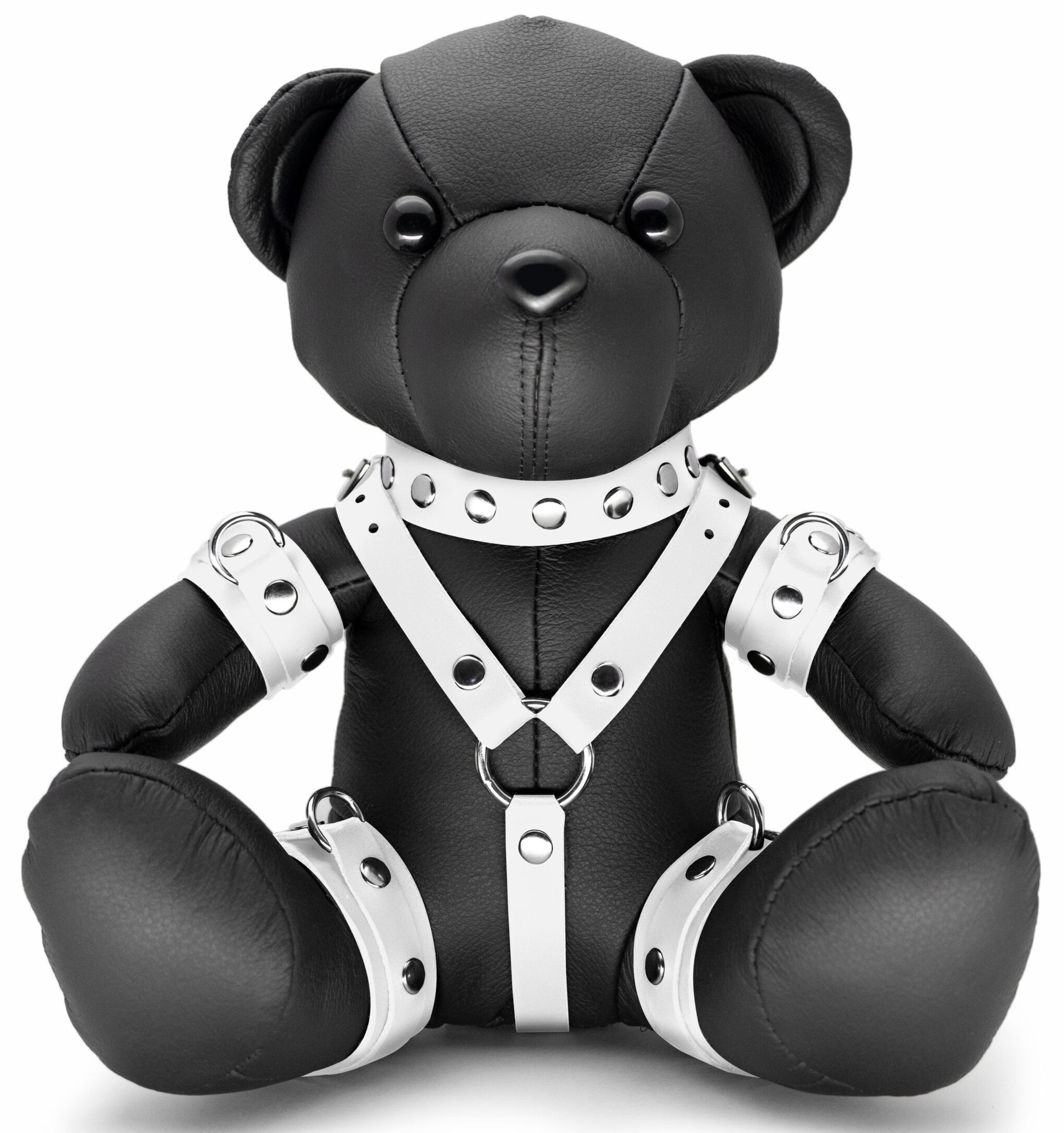Ours en cuir Bendy The Bdsm Teddy Bear Blanc