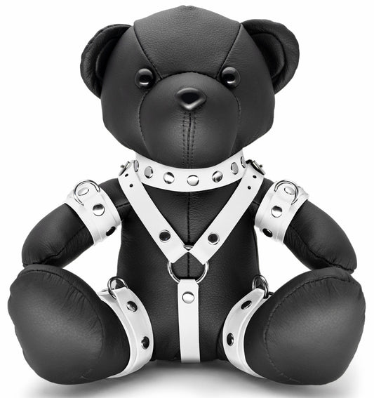 Ours en cuir Bendy The Bdsm Teddy Bear Blanc