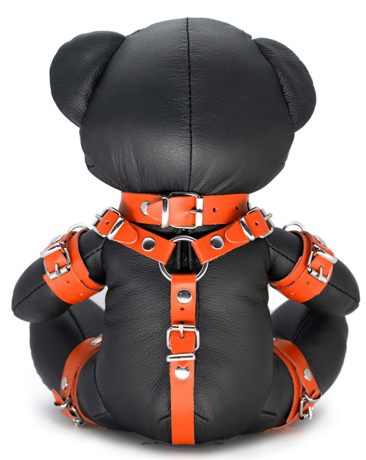 Ours en cuir Bendy The Bdsm Teddy Bear Orange