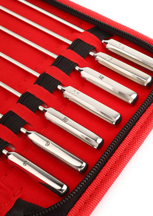 Pack 13 Tiges d'urètre Ovalund Bud 26 cm - Diamètres 2 à 14mm