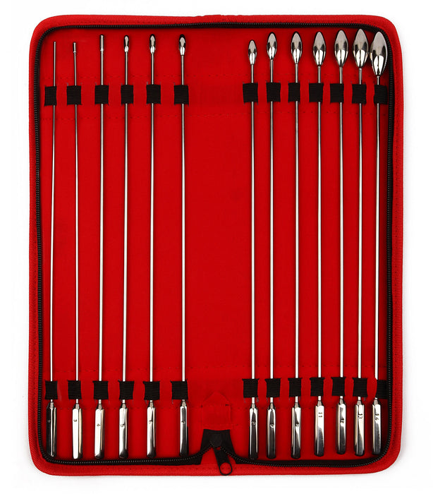 Pack 13 Tiges d'urètre Ovalund Bud 26 cm - Diamètres 2 à 14mm