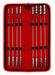 Pack 8 Tiges d'urètre Beadund 23 cm - Diamètre 7 à 14mm