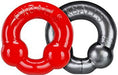 Pack Cockrings Ultraballs Oxballs Gris - Rouge