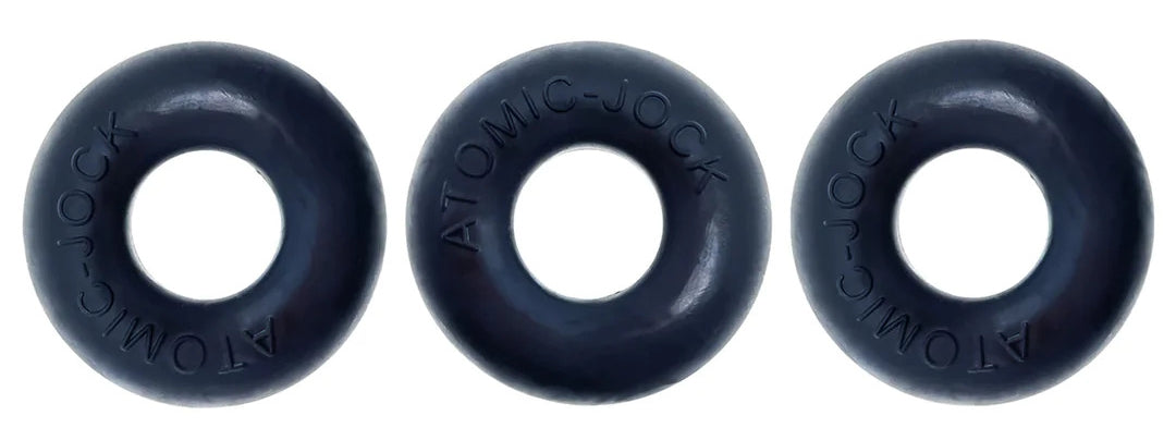 Pack de 3 Cockrings Do-Nut 1 20 mm Noirs