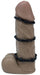 Pack de 3 mini cockrings souples noirs