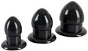 Pack de 3 Plugs Mini fat noirs