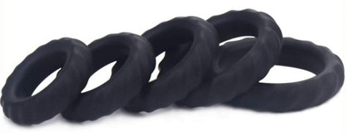 Pack de 5 cockrings Enhance Rings Silicone