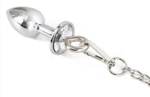 Paddle avec Chaîne et Plug Spank plug 30cm