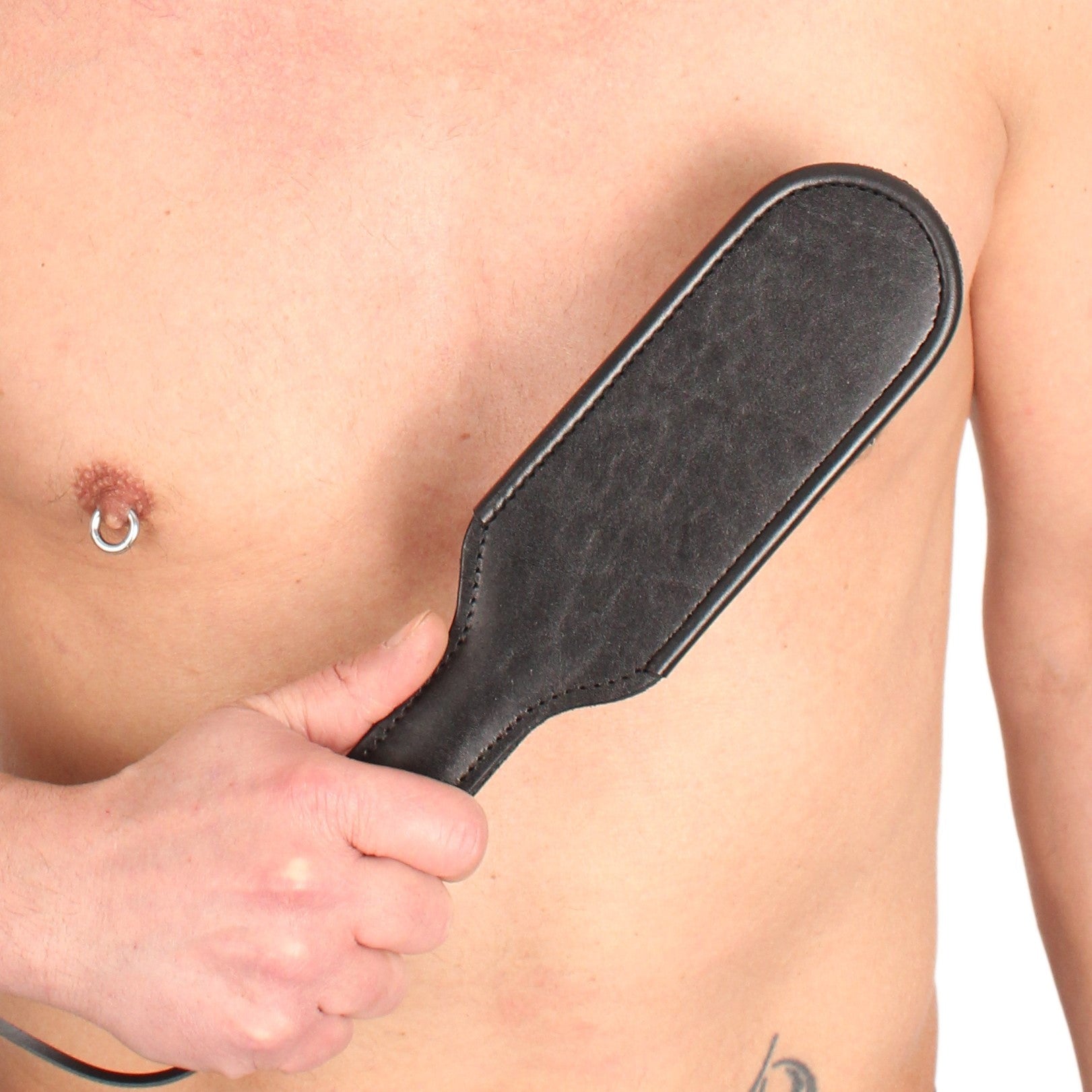 Paddle en cuir avec rebords bombés 31 x 7 cm