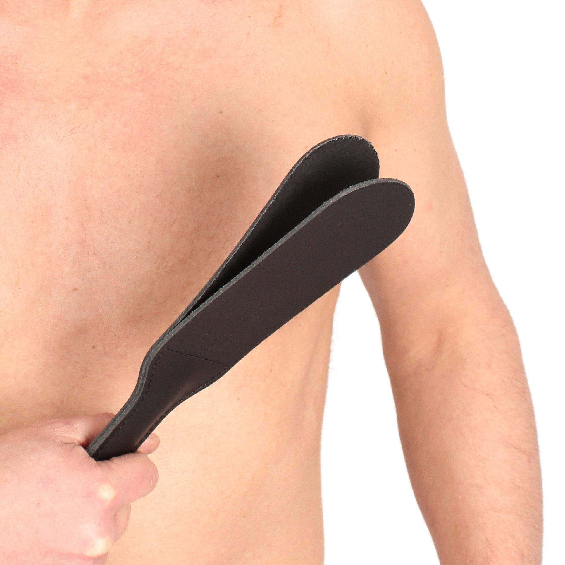 Paddle en cuir double - 31cm X 7cm