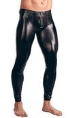 Pantalon look Vinyle Zip Show Noir