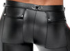 Pantalon ORMETO Noir-Rouge