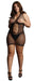 Robe sexy Grande Taille PEEK-A-BOO Noire