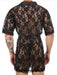 Peignoir court Dentelle Night Lace Noir