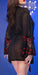 Peignoir Katrina Noir et rouge