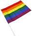 Drapeau Rainbow avec manche 20 x 28cm