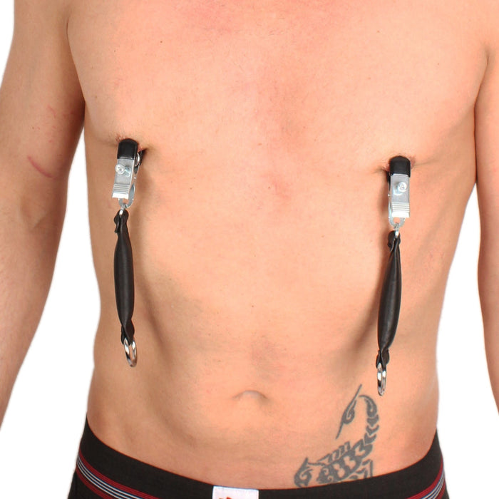 Pince à seins avec poids en cuir 80g X 2 - 2 pièces