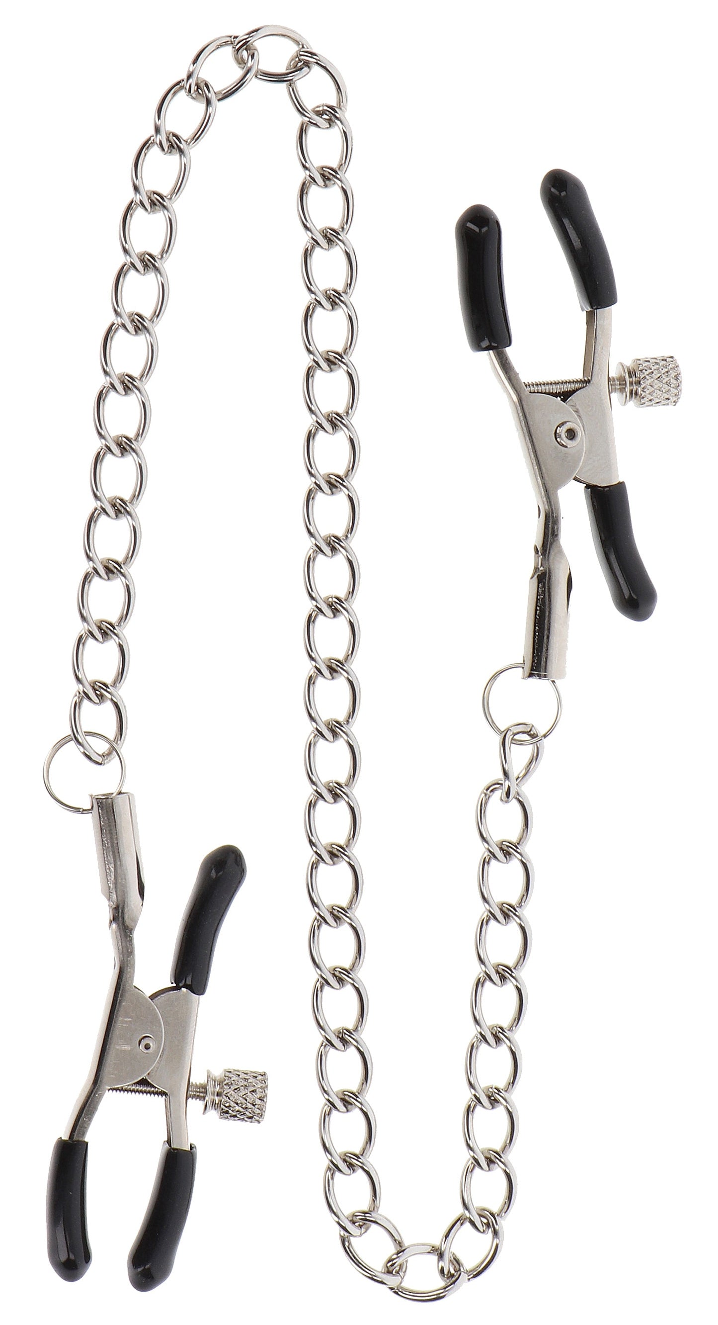 Pince-Tétons ajustables avec chaîne Clamps Taboom Argentées