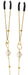 Pince-tétons avec chaîne Tweezers Pearls Taboom Dorées