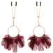 Pince-Tétons Tweezers Feathers Taboom Rouges