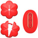 Pinces à Seins Vibrantes Flower Cheast Rouges